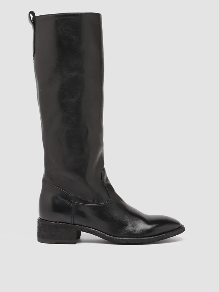 Officine Creative Boots and Booties SELINE 013 Nero Black Zipped Leather Boots 8211 Women Officine Creative Boots and Booties SELINE 013 Nero Black Zipped Leather Boots 8211 Women