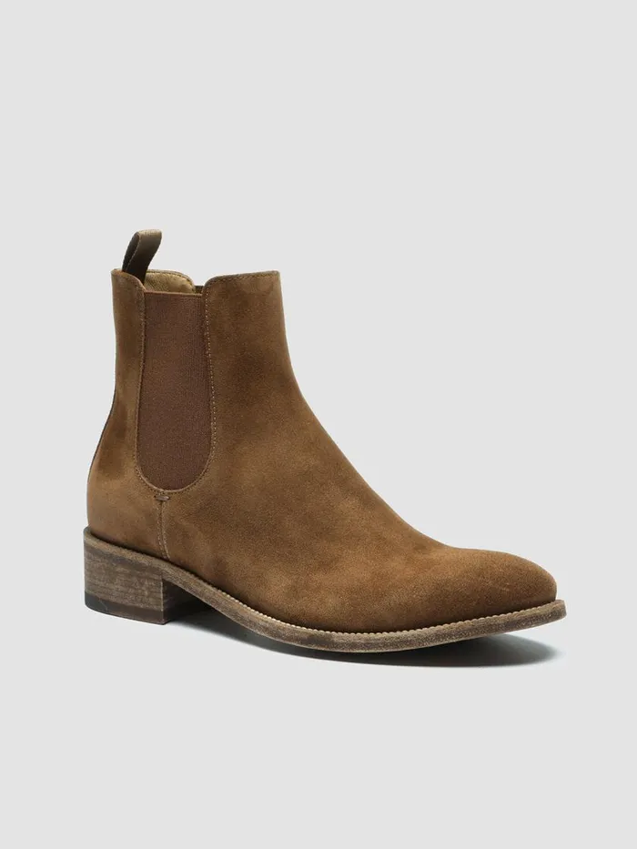 Officine Creative Boots and Booties SELINE 029 Cubano BrownSuede Chelsea Boots 8211 Women