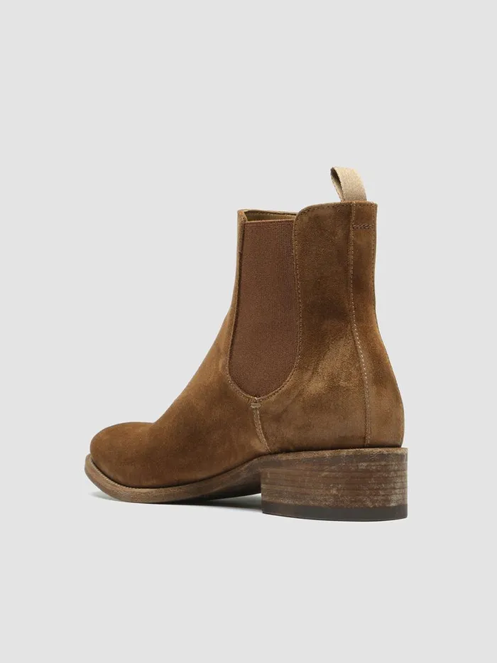 Officine Creative Boots and Booties SELINE 029 Cubano BrownSuede Chelsea Boots 8211 Women