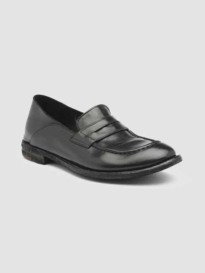 Officine Creative Loafers LEXIKON 516 Nero Black Leather Loafers 8211 Women