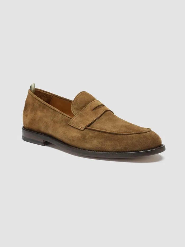 Officine Creative Loafers OPERA 001 Toscano Brown Suede Penny Loafers 8211 Men Officine Creative Loafers OPERA 001 Toscano Brown Suede Penny Loafers 8211 Men