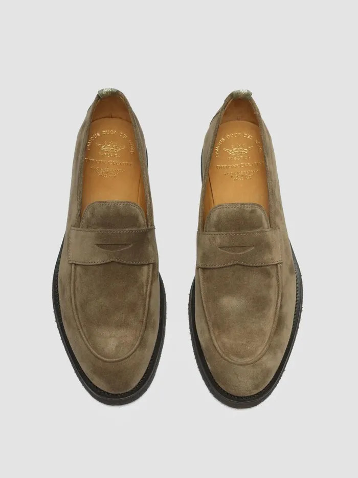 Officine Creative Loafers OPERA FLEXI 101 Tundra Taupe Suede Penny Loafers 8211 Men Officine Creative Loafers OPERA FLEXI 101 Tundra Taupe Suede Penny Loafers 8211 Men