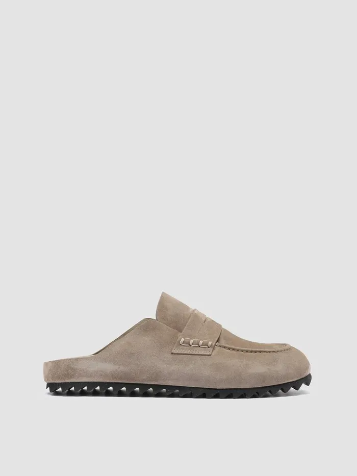 Officine Creative Mules PELAGIE 009 Flint Grey Suede Mules 8211 Women