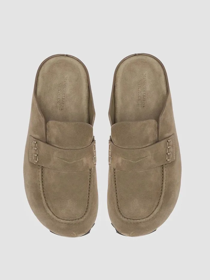 Officine Creative Mules PELAGIE 009 Flint Grey Suede Mules 8211 Women