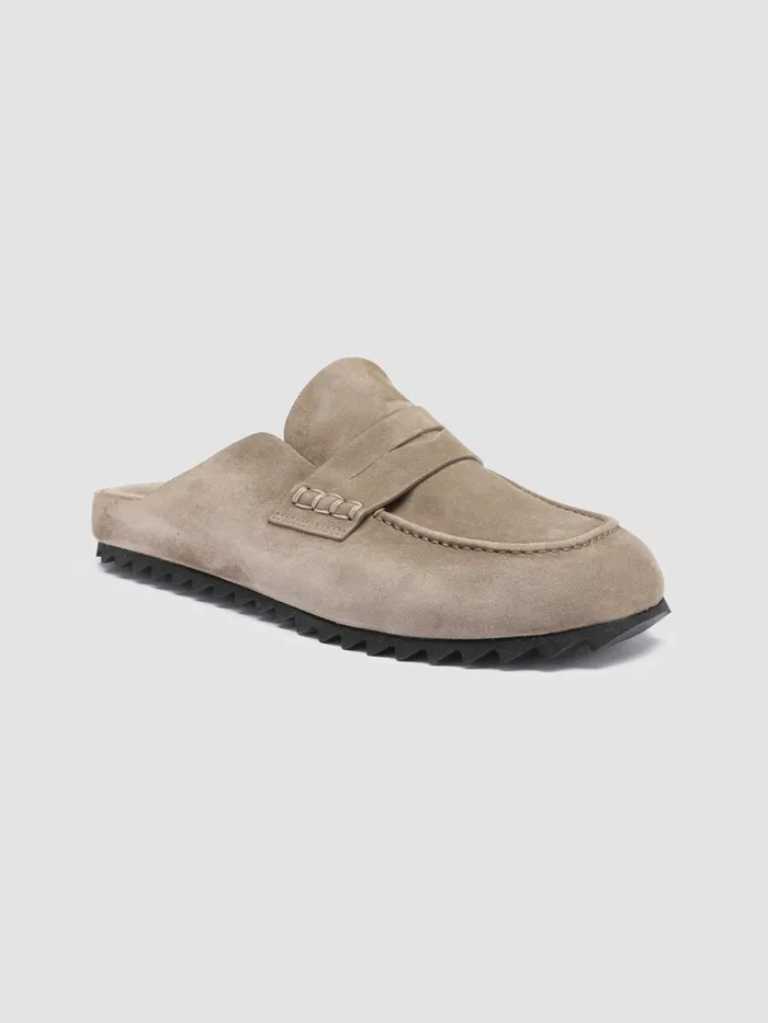 Officine Creative Mules PELAGIE 009 Flint Grey Suede Mules 8211 Women