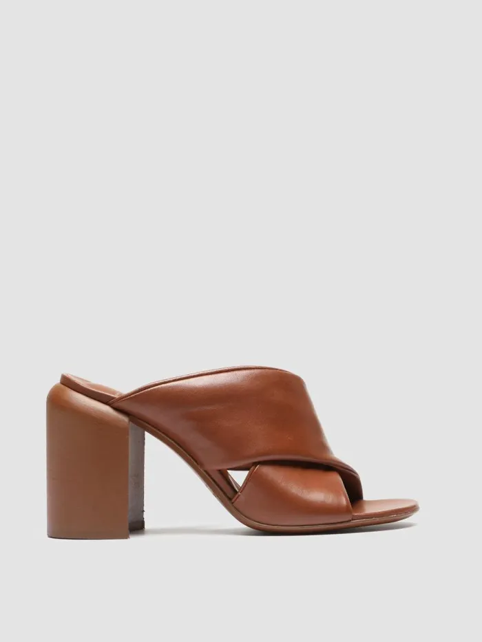 Officine Creative Sandals ESTHER 014 Toffee Brown Leather Sandals 8211 Women