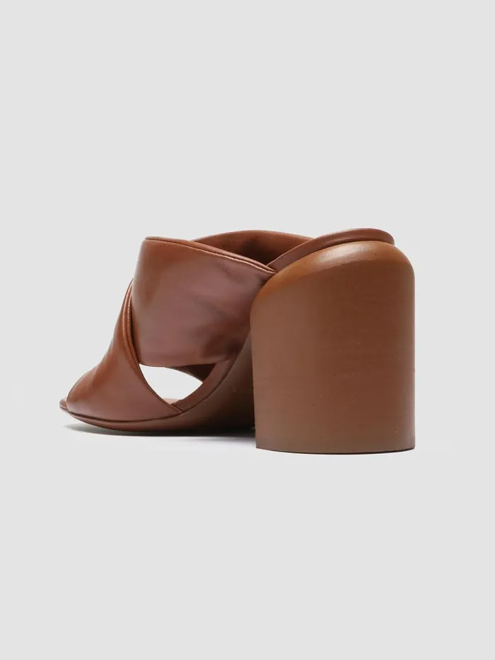 Officine Creative Sandals ESTHER 014 Toffee Brown Leather Sandals 8211 Women