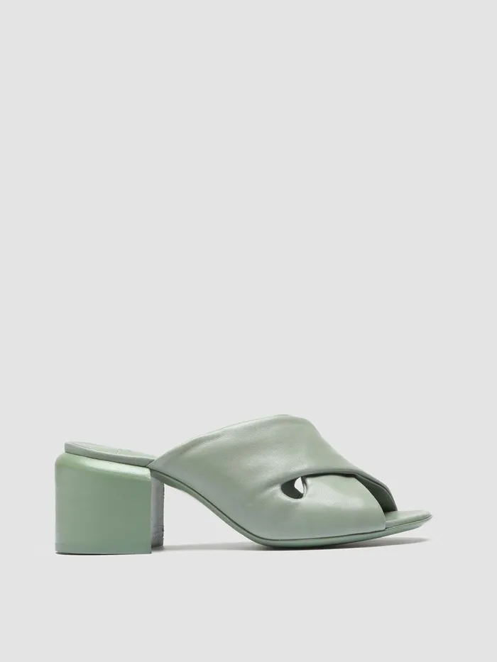 Officine Creative Sandals ETHEL 012 Jade Green Leather Sandals 8211 Women