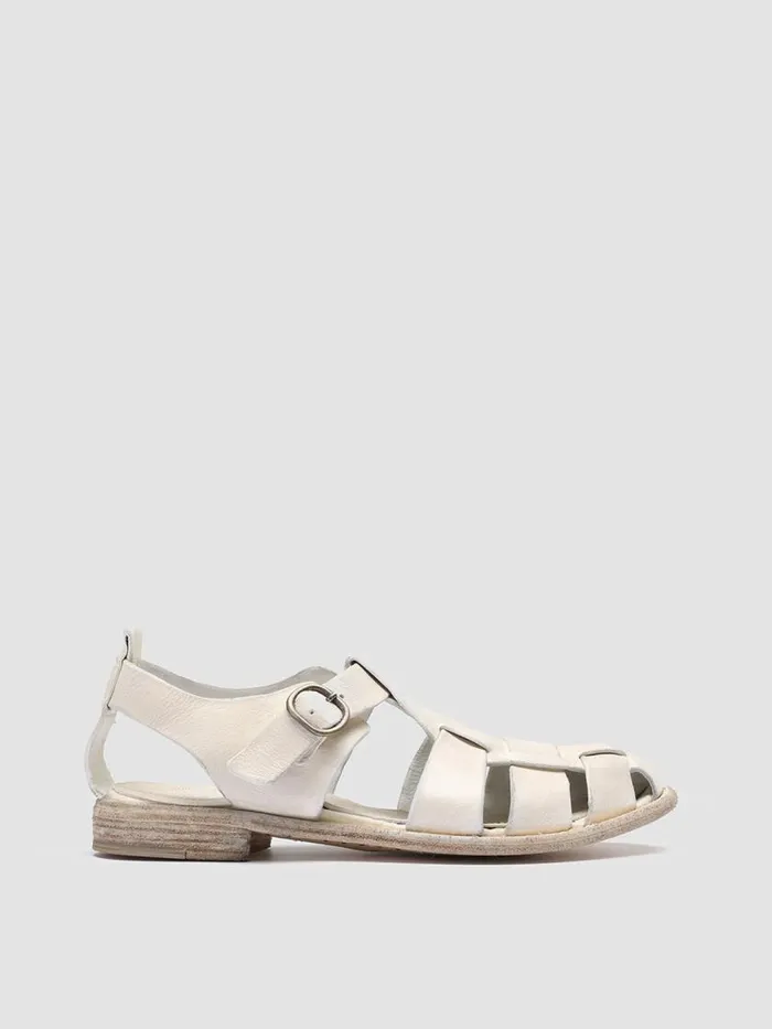 Officine Creative Sandals LEXIKON 536 Nebbia White Leather Sandals 8211 Women Officine Creative Sandals LEXIKON 536 Nebbia White Leather Sandals 8211 Women
