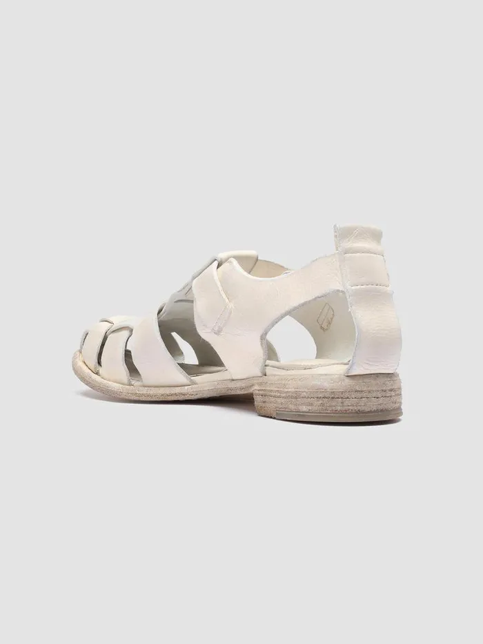 Officine Creative Sandals LEXIKON 536 Nebbia White Leather Sandals 8211 Women