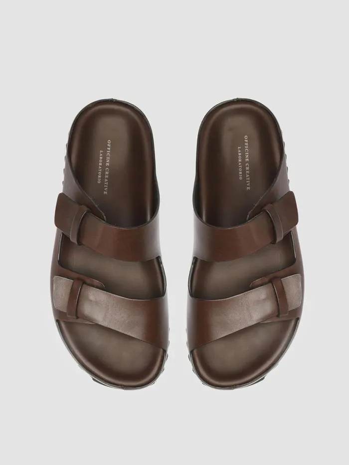 Officine Creative Sandals PELAGIE 003 Moro Brown Leather Sandals 8211 Women