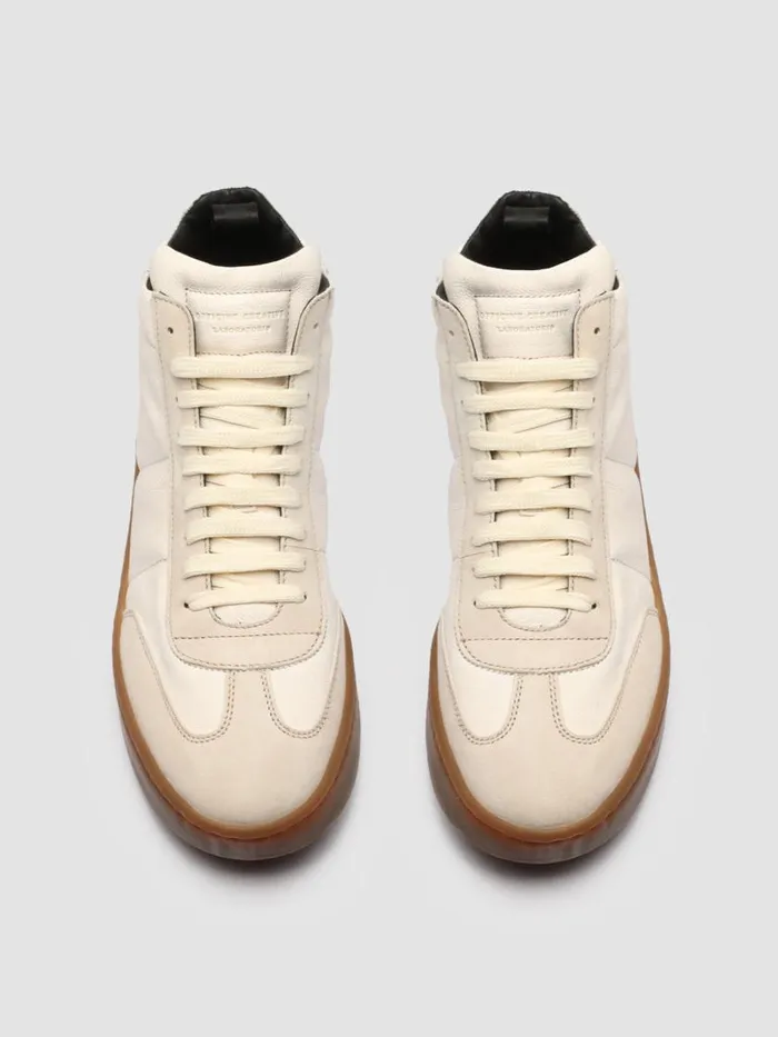 Officine Creative Sneakers KOMBINED 002 Ivory Tofu White Leather Sneakers Latex Sole 8211 Men