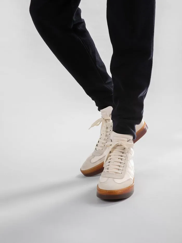 Officine Creative Sneakers KOMBINED 002 Ivory Tofu White Leather Sneakers Latex Sole 8211 Men