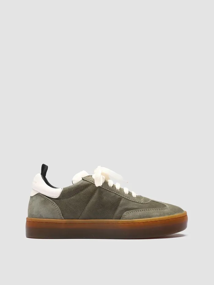 Officine Creative Sneakers KOMBINED 101 MilOlTofu Green Leather Sneakers Latex Sole 8211 Women