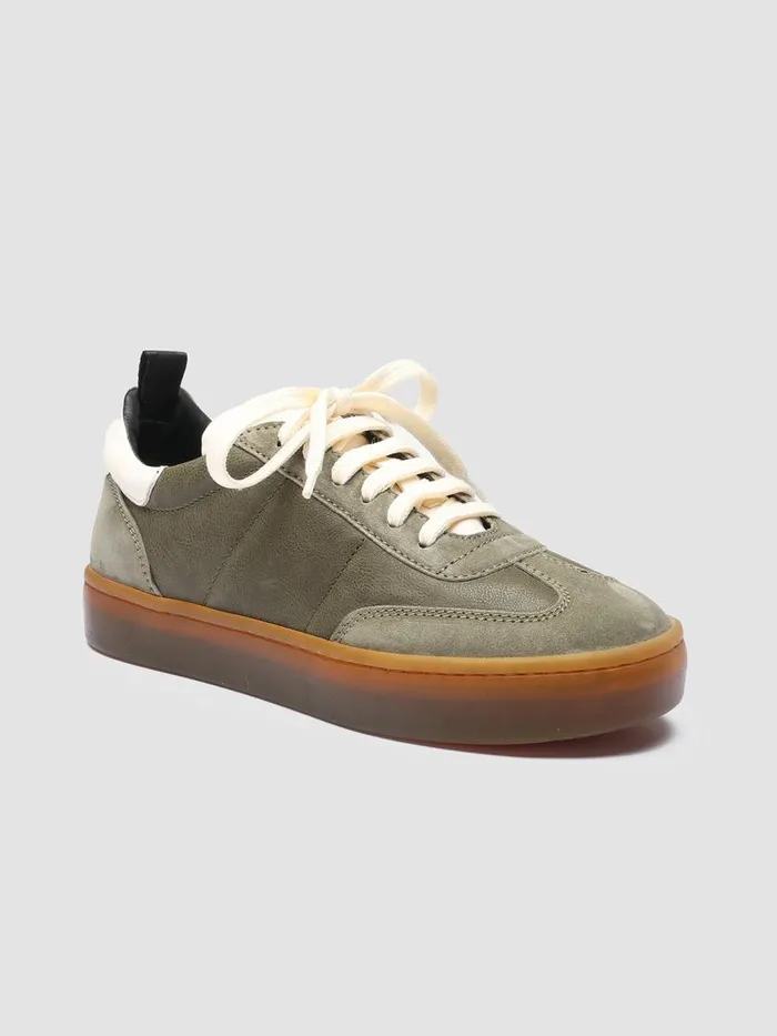 Officine Creative Sneakers KOMBINED 101 MilOlTofu Green Leather Sneakers Latex Sole 8211 Women