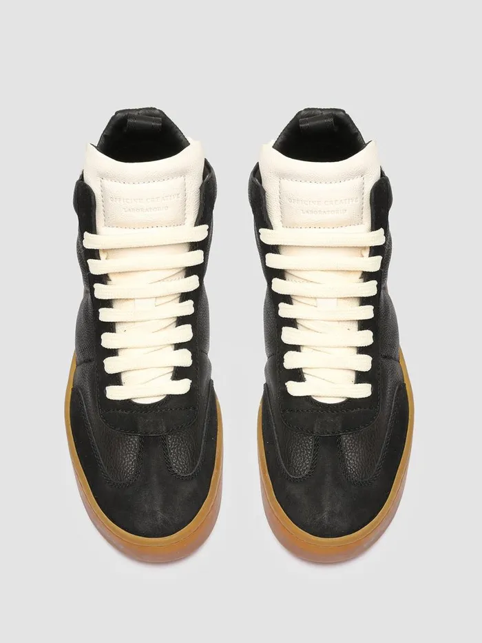 Officine Creative Sneakers KOMBINED 102 Black Tofu Black Leather Sneakers Latex Sole 8211 Women