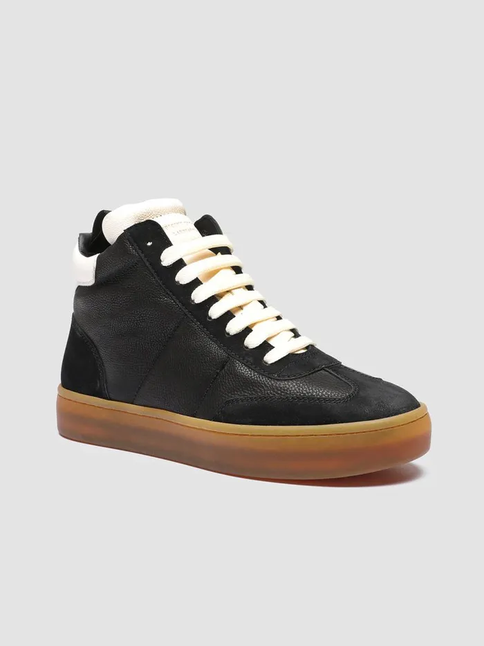 Officine Creative Sneakers KOMBINED 102 Black Tofu Black Leather Sneakers Latex Sole 8211 Women