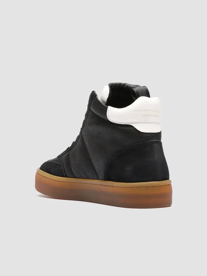Officine Creative Sneakers KOMBINED 102 Black Tofu Black Leather Sneakers Latex Sole 8211 Women