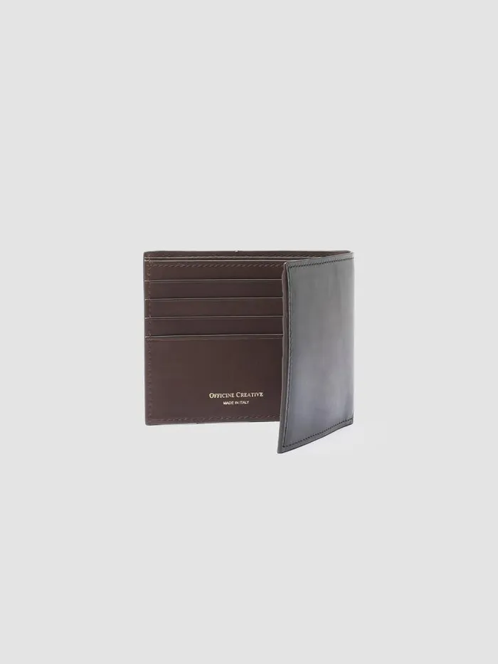 Officine Creative Wallets BOUDIN 23 Moro Brown Leather Bifold Wallet 8211 Men Officine Creative Wallets BOUDIN 23 Moro Brown Leather Bifold Wallet 8211 Men