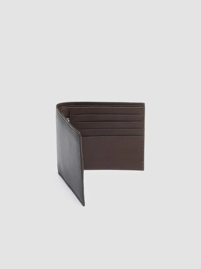 Officine Creative Wallets BOUDIN 23 Moro Brown Leather Bifold Wallet 8211 Men Officine Creative Wallets BOUDIN 23 Moro Brown Leather Bifold Wallet 8211 Men