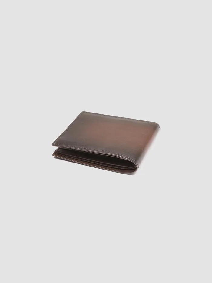 Officine Creative Wallets BOUDIN 23 Moro Brown Leather Bifold Wallet 8211 Men Officine Creative Wallets BOUDIN 23 Moro Brown Leather Bifold Wallet 8211 Men
