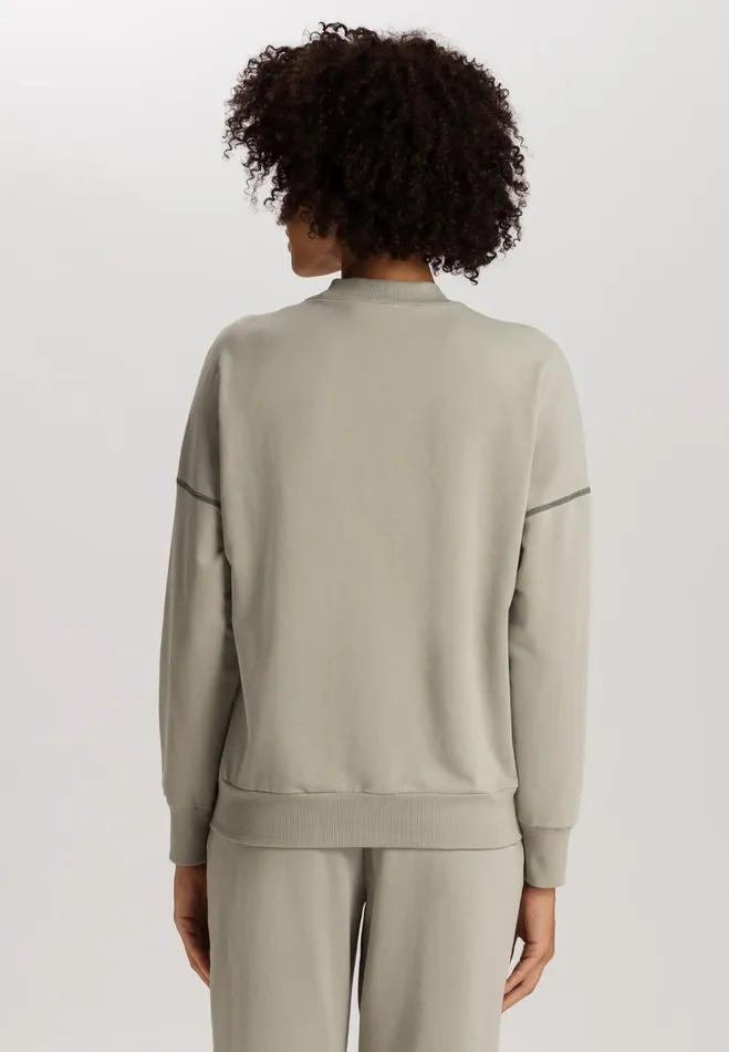 Organic Cotton ZipUp Jacket Crystal Green Women HANRO Jackets and Cardigans