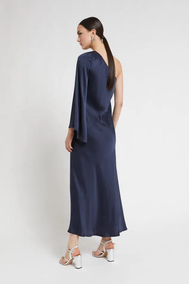Ottod039Ame Asymmetric Viscose Long Dress Women Dresses