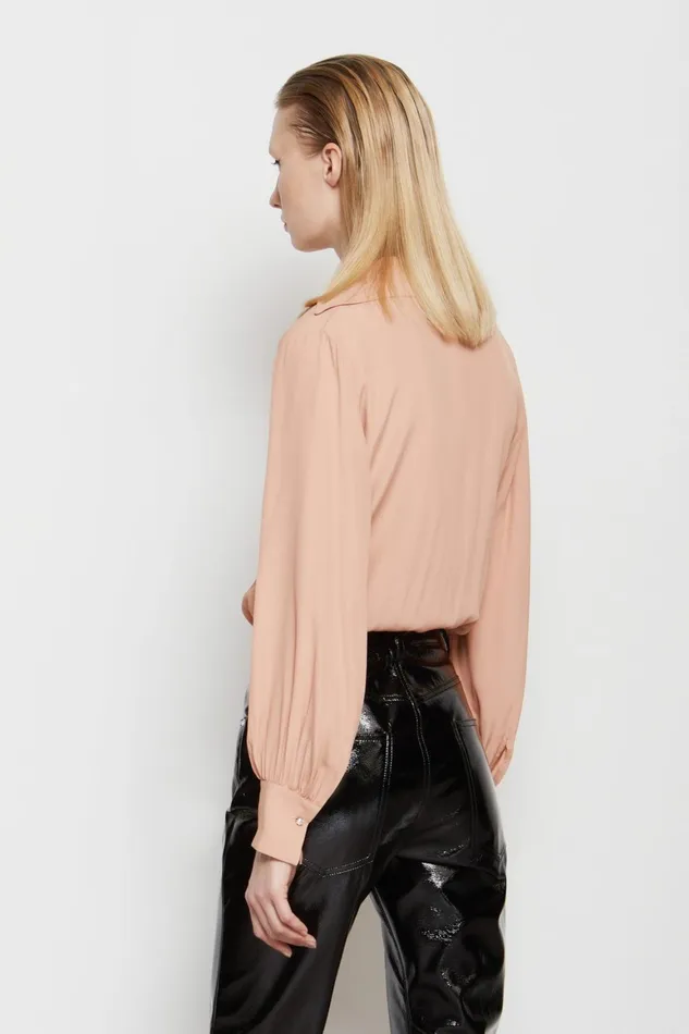 Ottod039Ame Body Shirt With Pleats Women Shirts and Tops