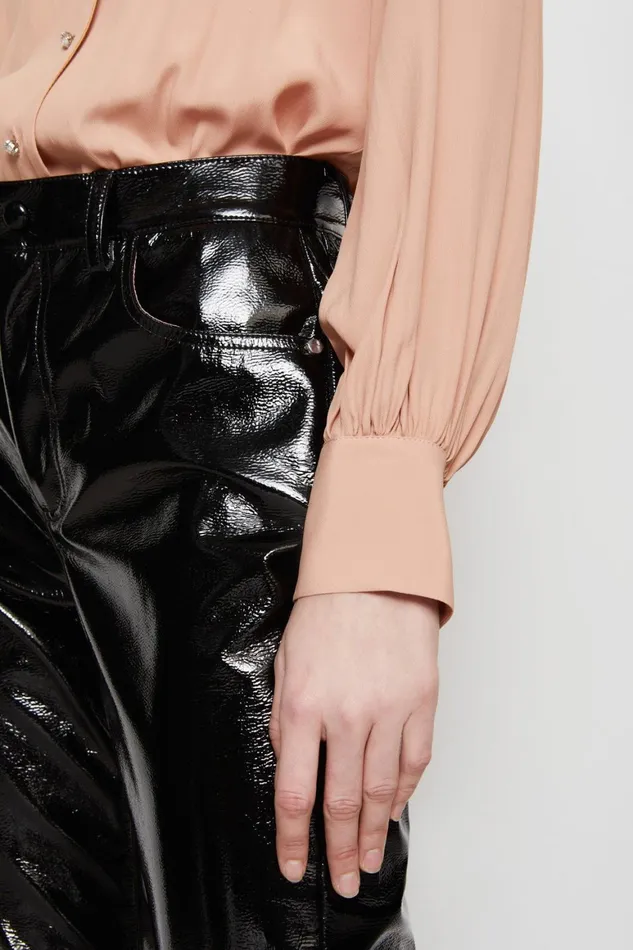 Ottod039Ame Body Shirt With Pleats Women Shirts and Tops