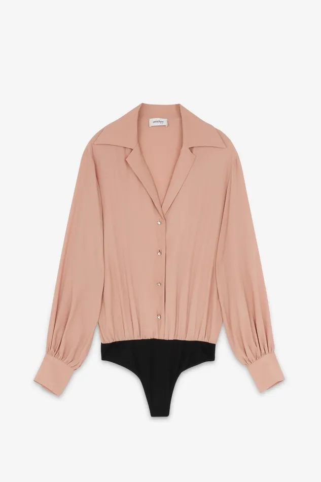 Ottod039Ame Body Shirt With Pleats Women Shirts and Tops