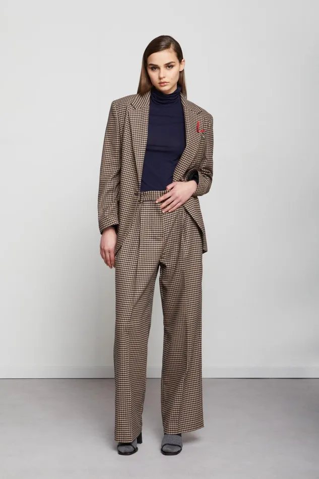 Ottod039Ame Checked Jacket Women Blazers and Jackets