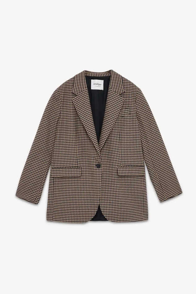 Ottod039Ame Checked Jacket Women Blazers and Jackets