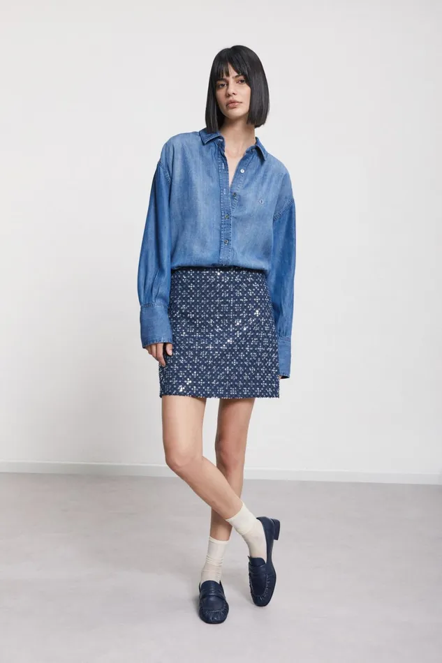 Ottod039Ame Denim Shirt Women Shirts and Blouses