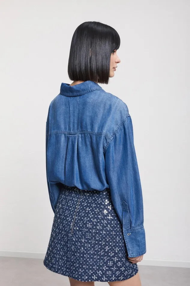 Ottod039Ame Denim Shirt Women Shirts and Blouses