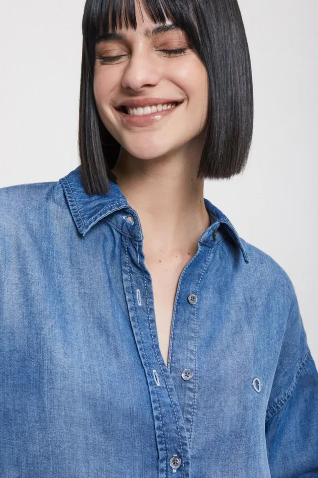 Ottod039Ame Denim Shirt Women Shirts and Blouses