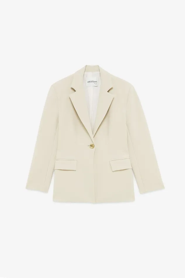 Ottod039Ame Jacket With 1 Button Women Blazers and Jackets