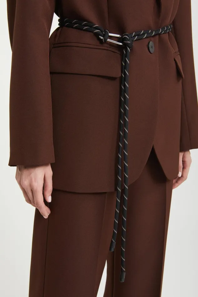 Ottod039Ame Jacket With Belt Women Blazers and Jackets
