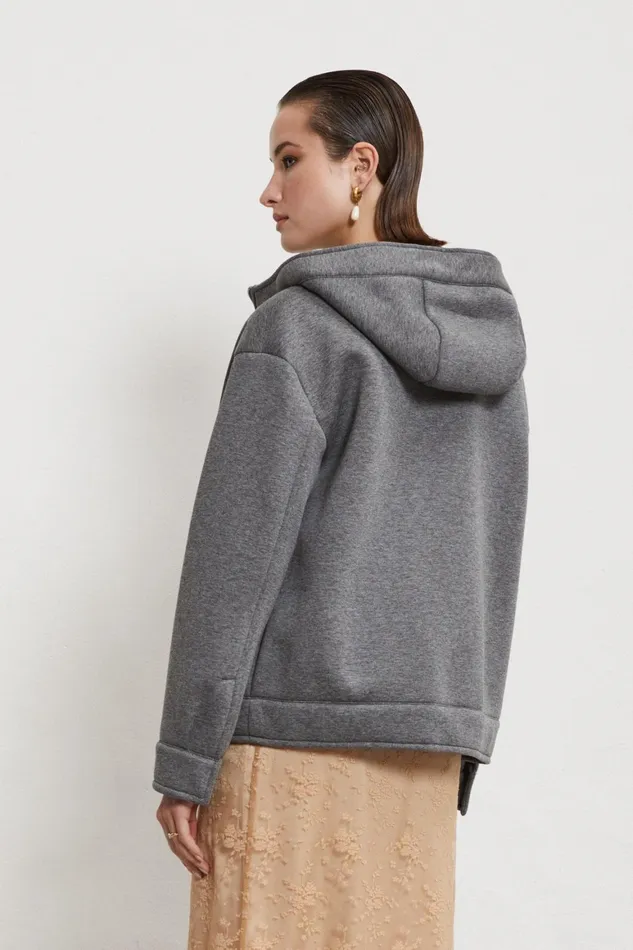 Ottod039Ame Jacket With Embroidery And Hood Women Coats