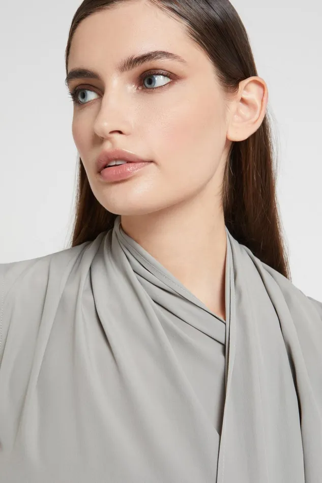 Ottod039Ame Midi Dress With Scarf Women Dresses