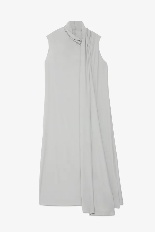 Ottod039Ame Midi Dress With Scarf Women Dresses