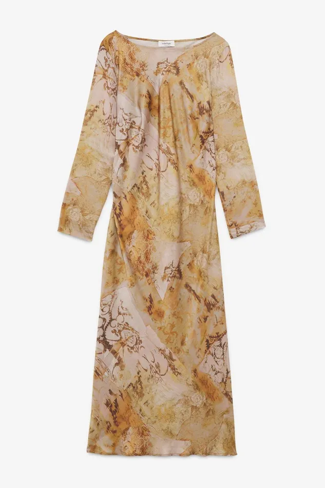 Ottod039Ame Printed Viscose Long Dress Women Dresses