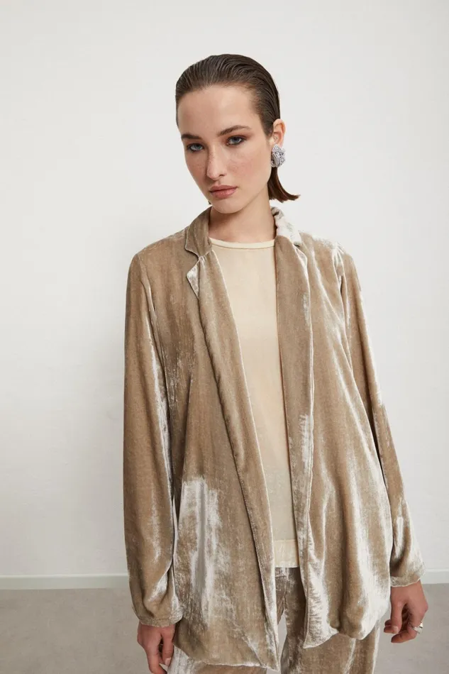 Ottod039Ame Velvet Blazer Women Blazers and Jackets