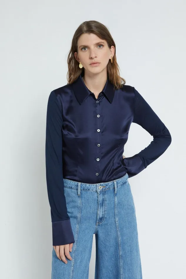 Ottod039Ame Viscose And Silk Shirt Women Shirts and Blouses