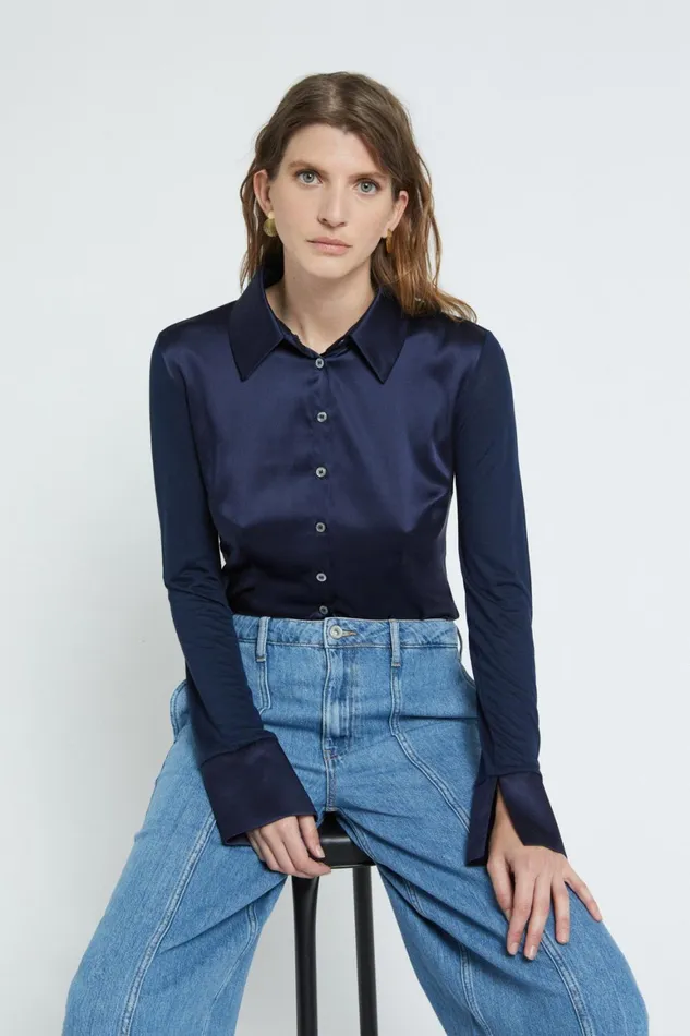 Ottod039Ame Viscose And Silk Shirt Women Shirts and Blouses