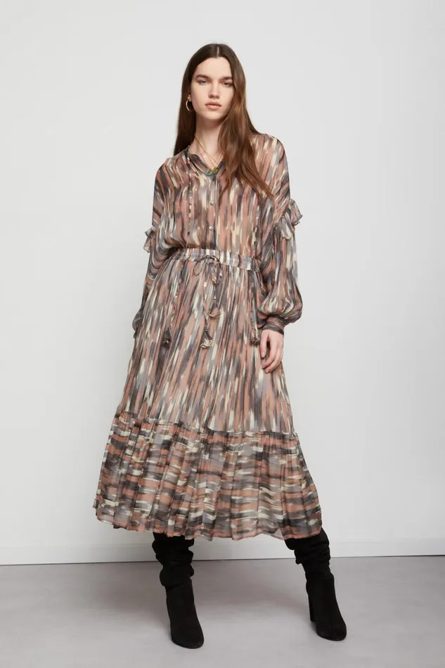 Ottod039Ame Viscose Skirt With Frill Women Skirts