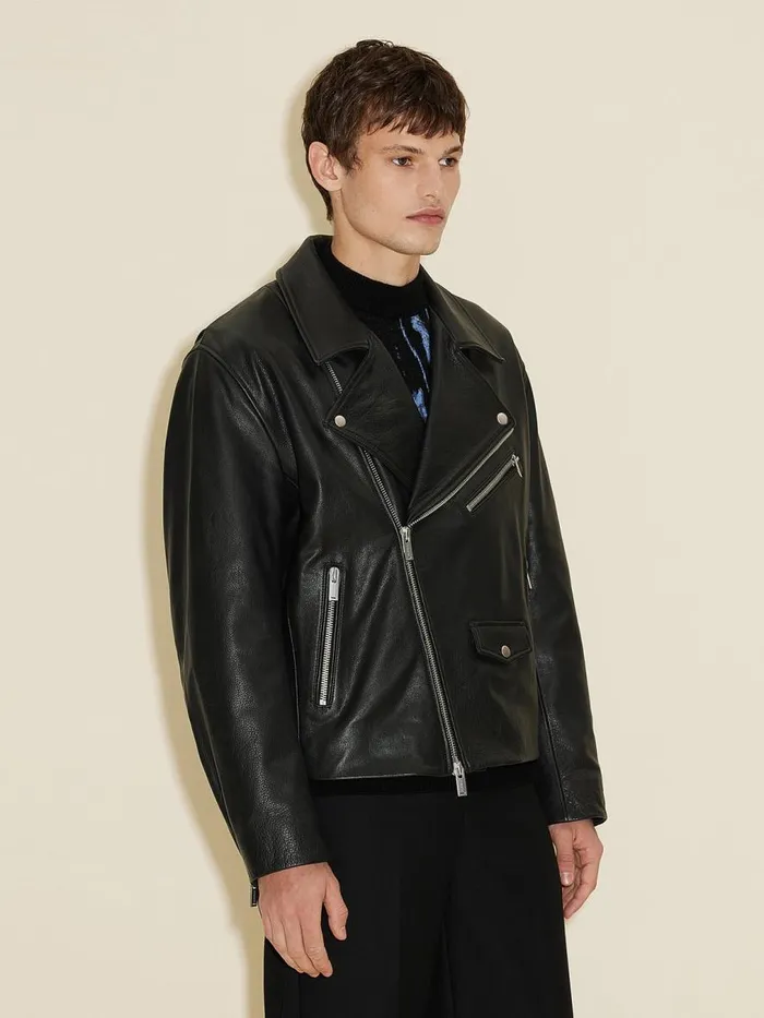 Outerwear Men Holzweiler Jon Biker Jacket Black