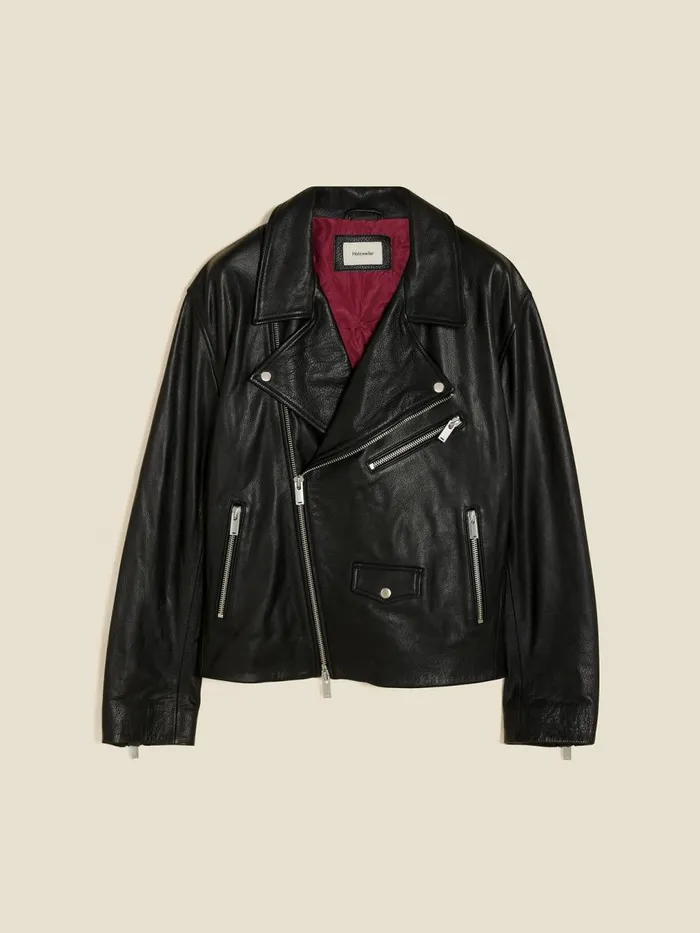 Outerwear Men Holzweiler Jon Biker Jacket Black