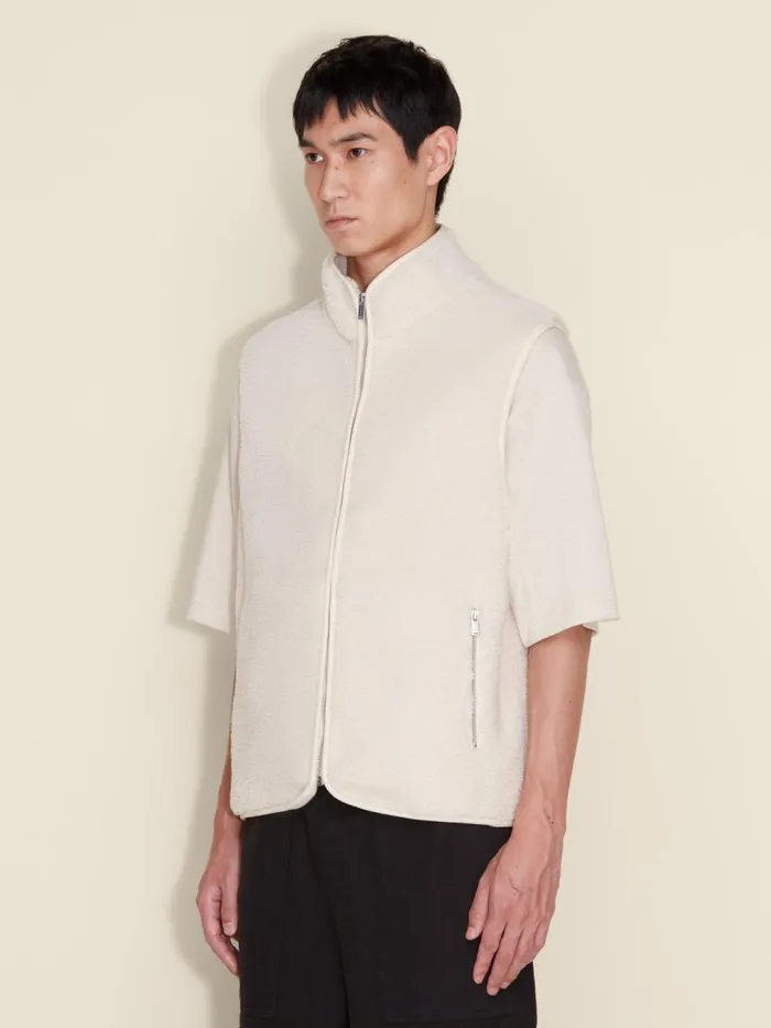 Outerwear Men Holzweiler Min Fleece Vest Ecru