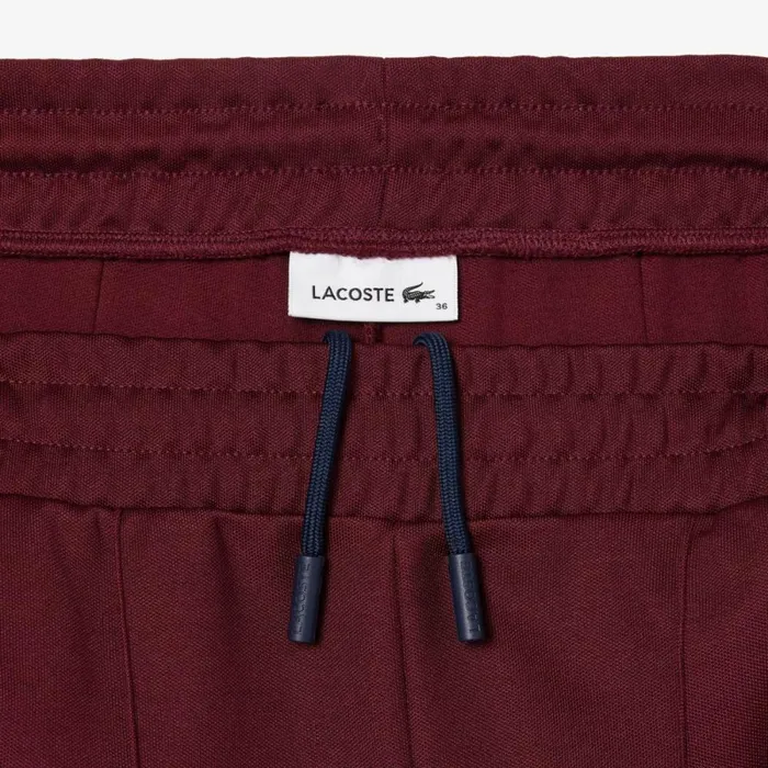 Pants and Leggings Women Lacoste Women039s Paris Colorblock Cotton Sweatpants Bordeaux Navy Blue Lgi