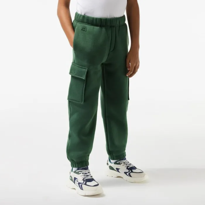 Pants and Shorts Kids Lacoste Kids039 Organic Cotton Cargo Sweatpants Dark Green Smi